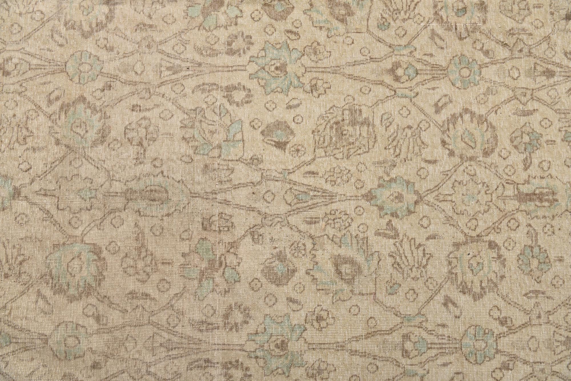 9' 7 x 12' 4 Hand Knotted Ultra Vintage Persian Wool Rug