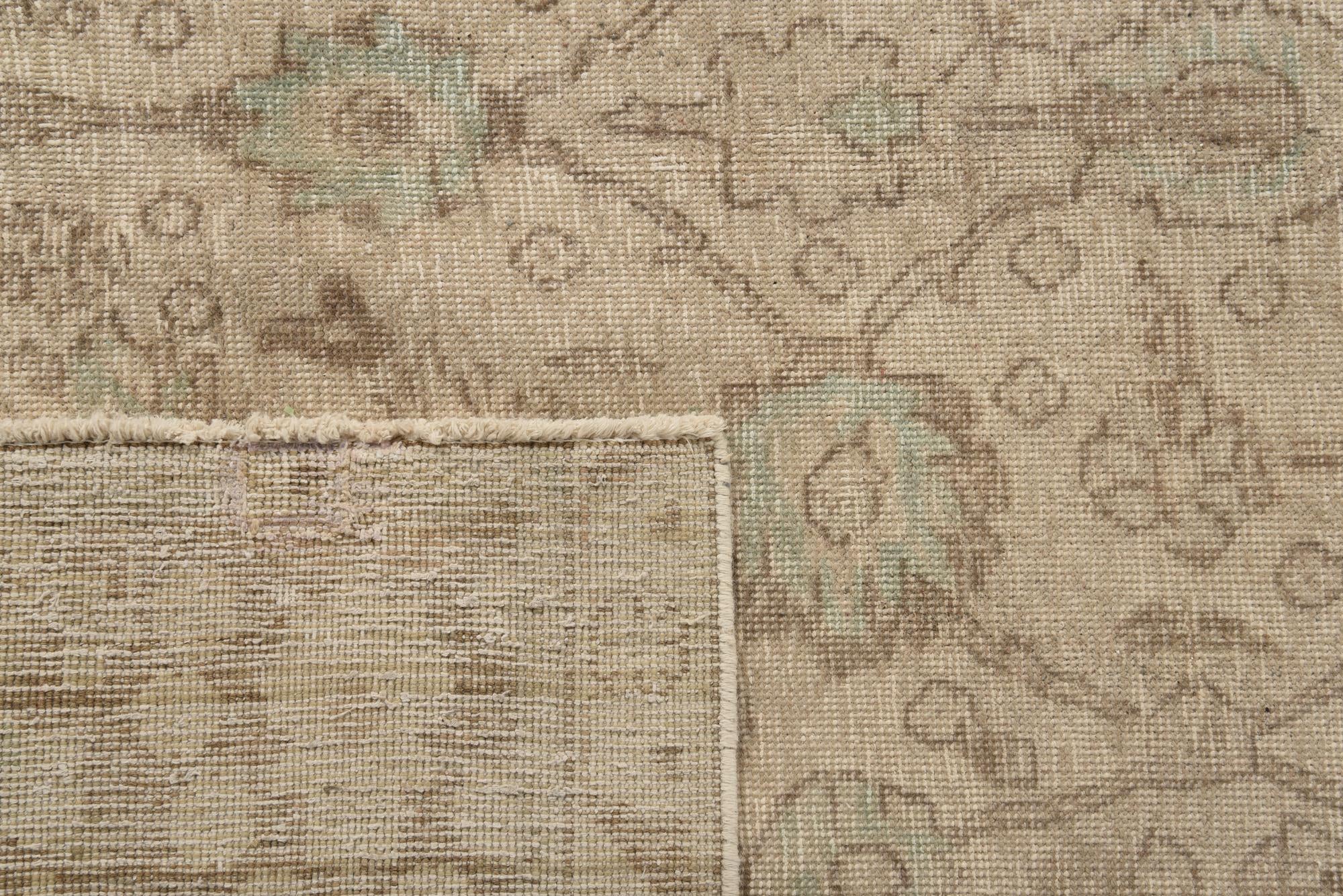 9' 7 x 12' 4 Hand Knotted Ultra Vintage Persian Wool Rug