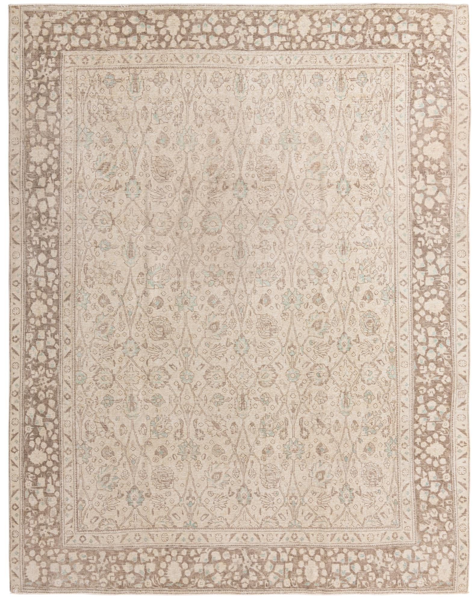 9' 7 x 12' 4 Hand Knotted Ultra Vintage Persian Wool Rug