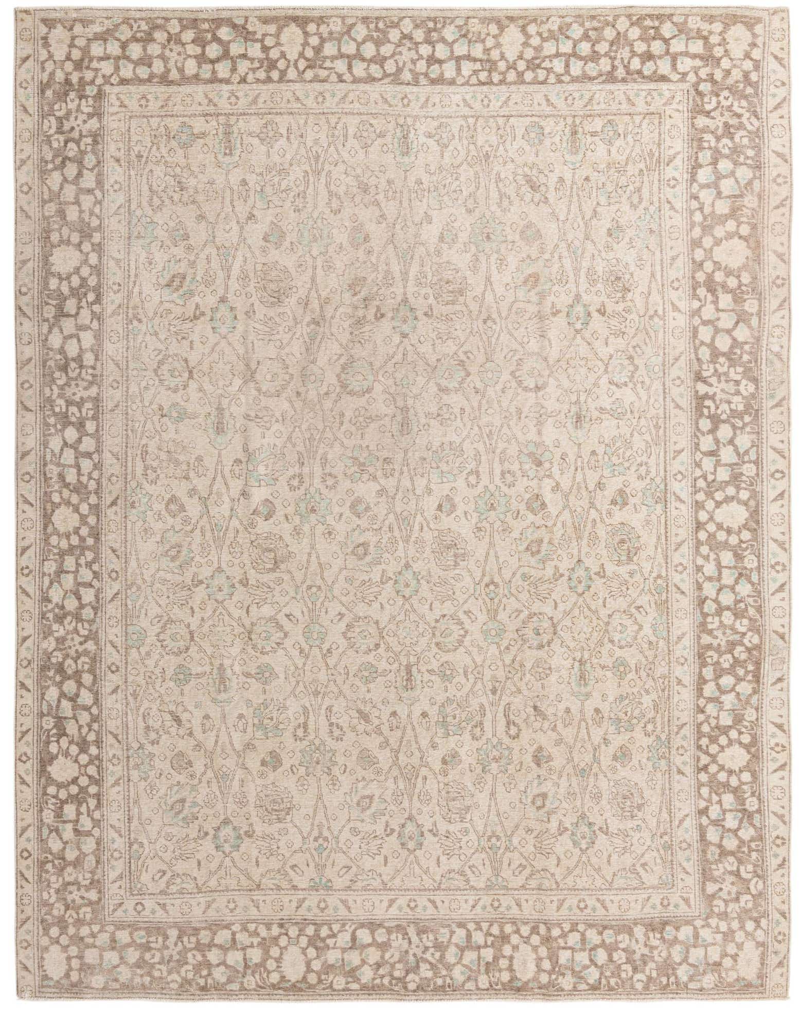 9' 7 x 12' 4 Hand Knotted Ultra Vintage Persian Wool Rug