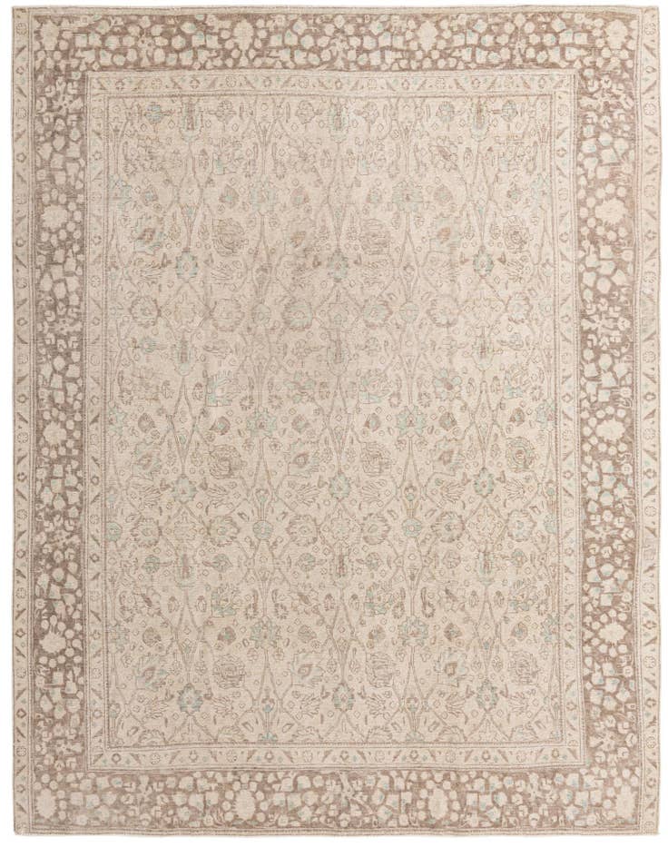 Detail image of 9' 7 x 12' 4 Hand Knotted Ultra Vintage Persian Wool Rug