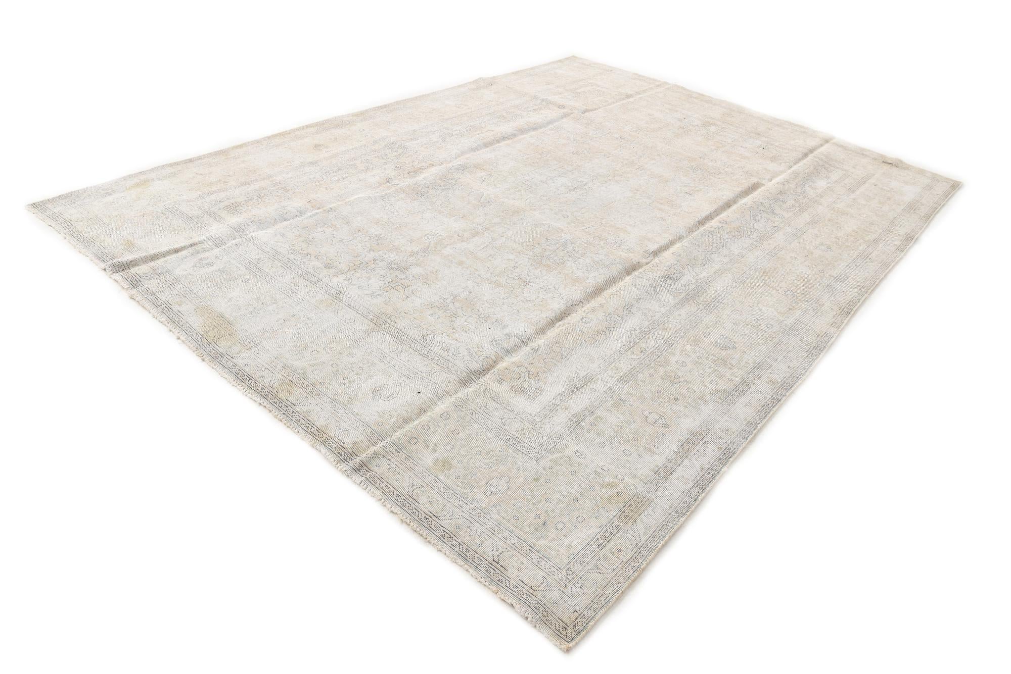8' 8 x 12' 3 Hand Knotted Ultra Vintage Persian Wool Rug