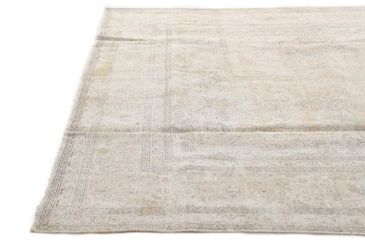 Detail image of 8' 8 x 12' 3 Hand Knotted Ultra Vintage Persian Wool Rug