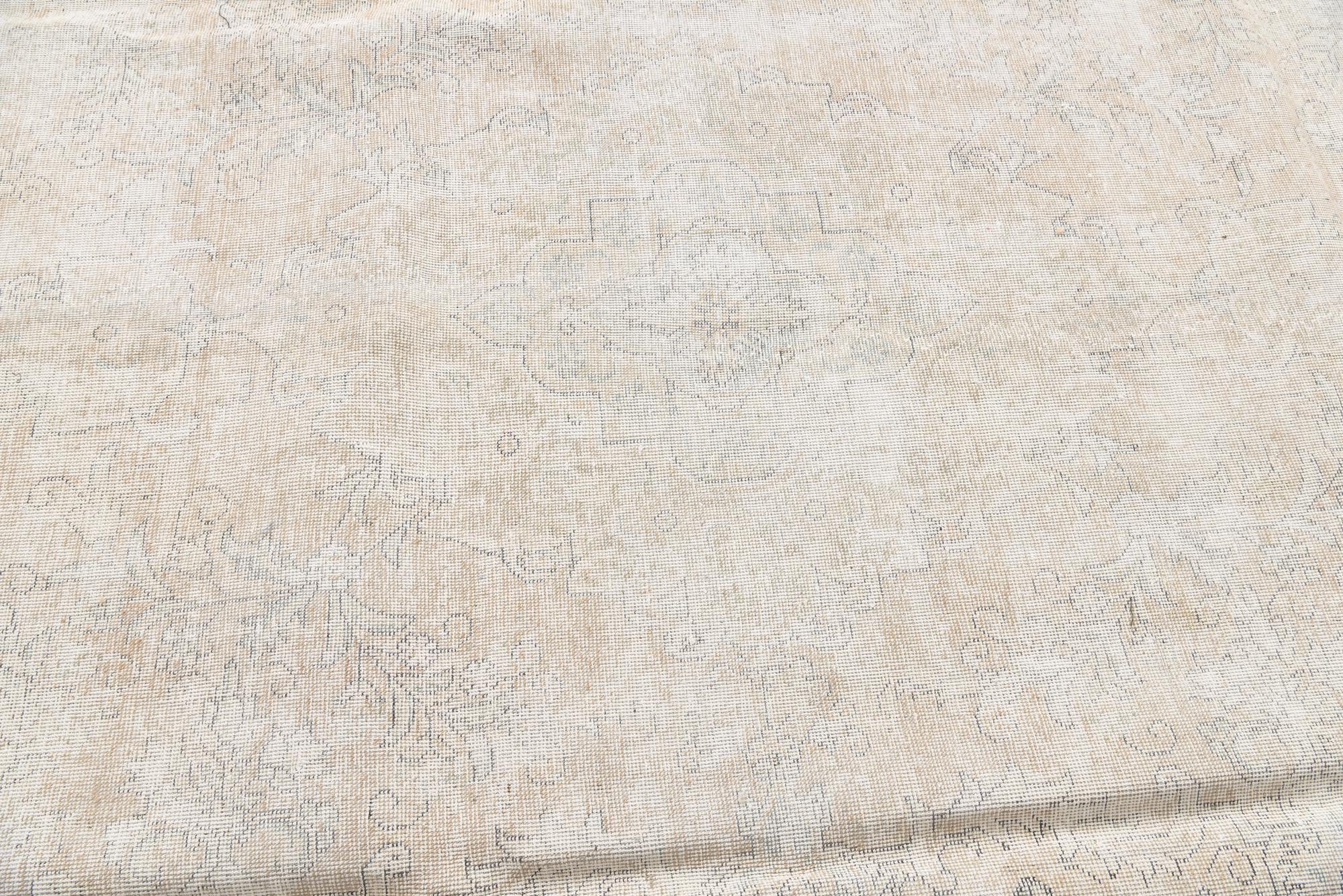 8' 8 x 12' 3 Hand Knotted Ultra Vintage Persian Wool Rug