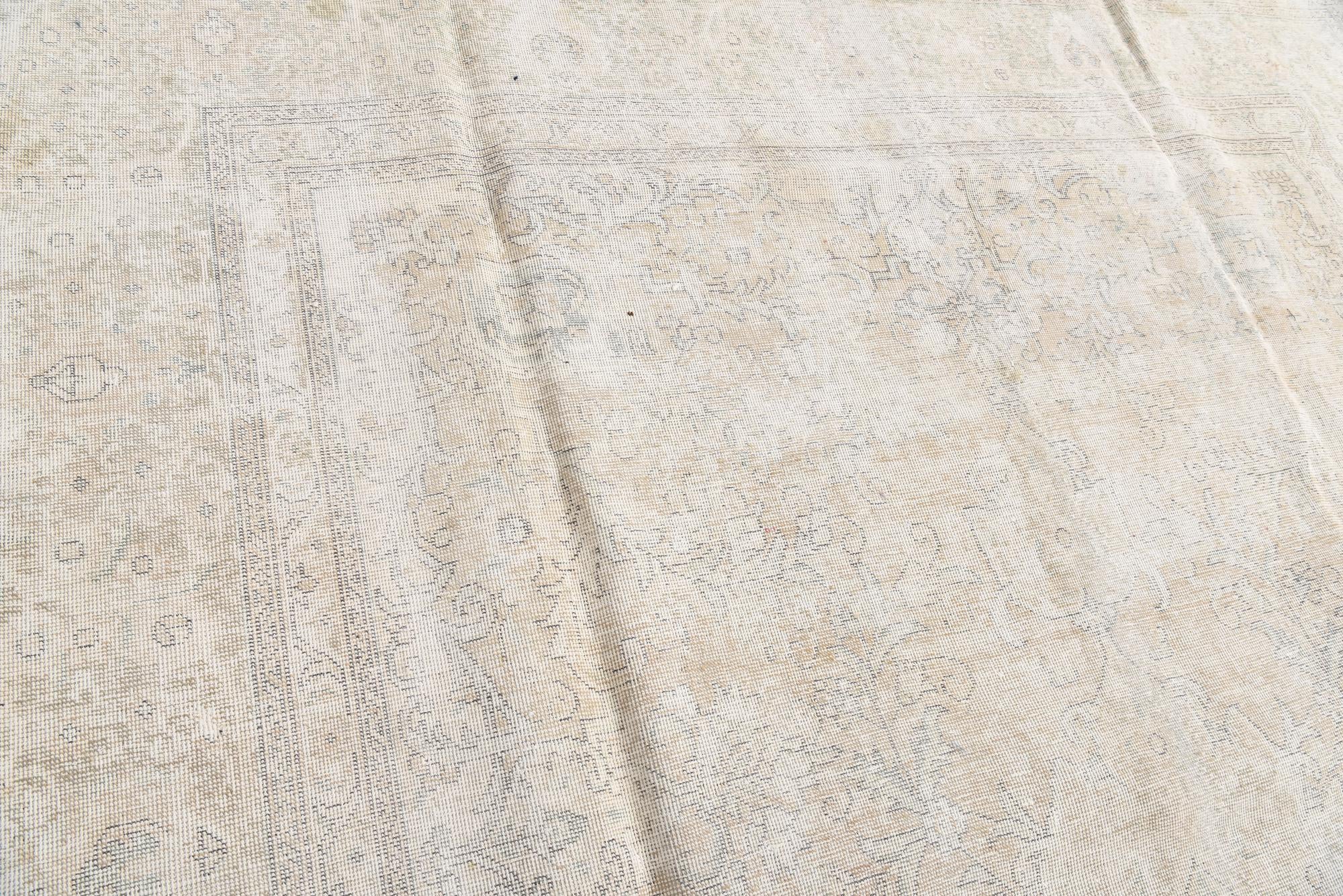 8' 8 x 12' 3 Hand Knotted Ultra Vintage Persian Wool Rug