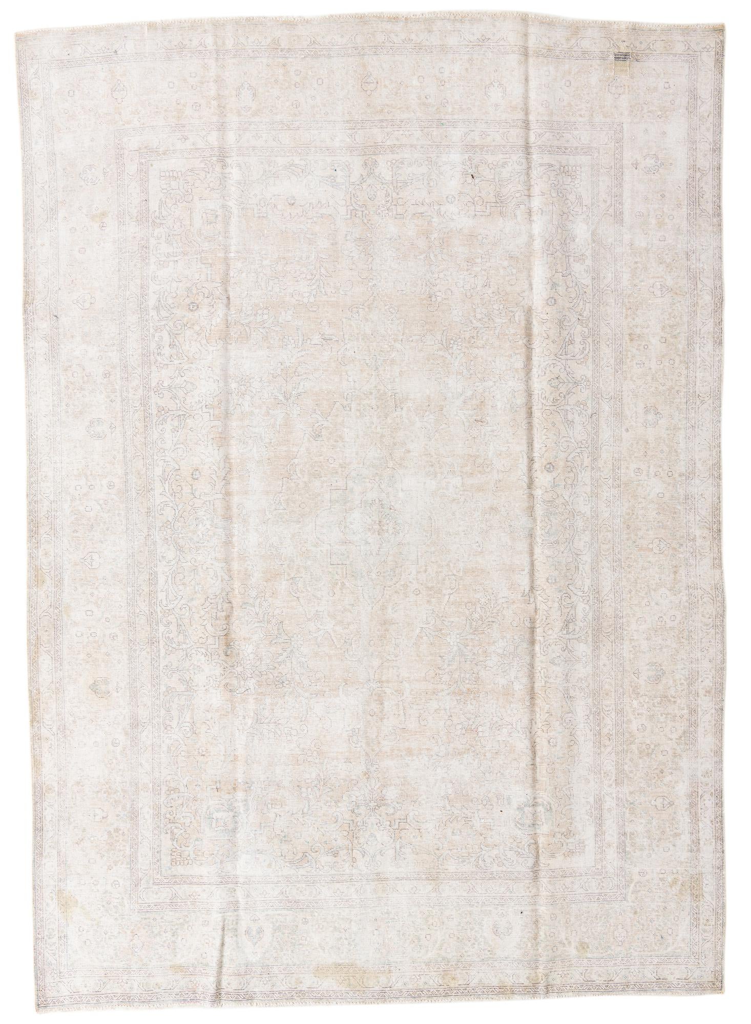 8' 8 x 12' 3 Hand Knotted Ultra Vintage Persian Wool Rug