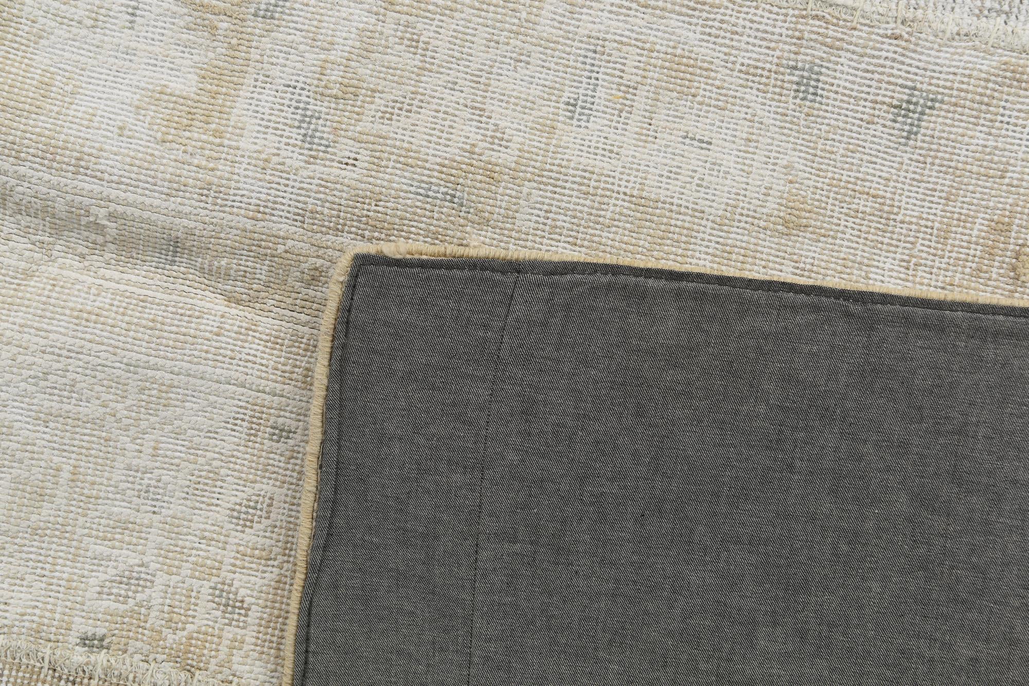 5' 8 x 8' Hand Knotted Ultra Vintage Persian Wool Rug