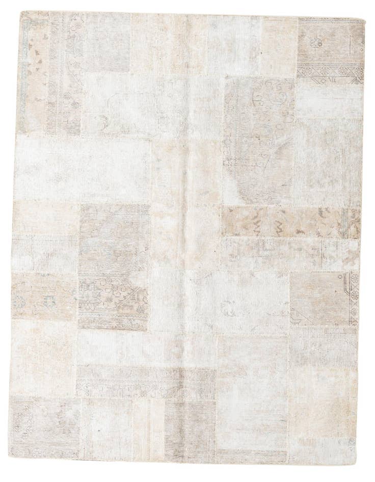 Detail image of 5' 8 x 8' Hand Knotted Ultra Vintage Persian Wool Rug