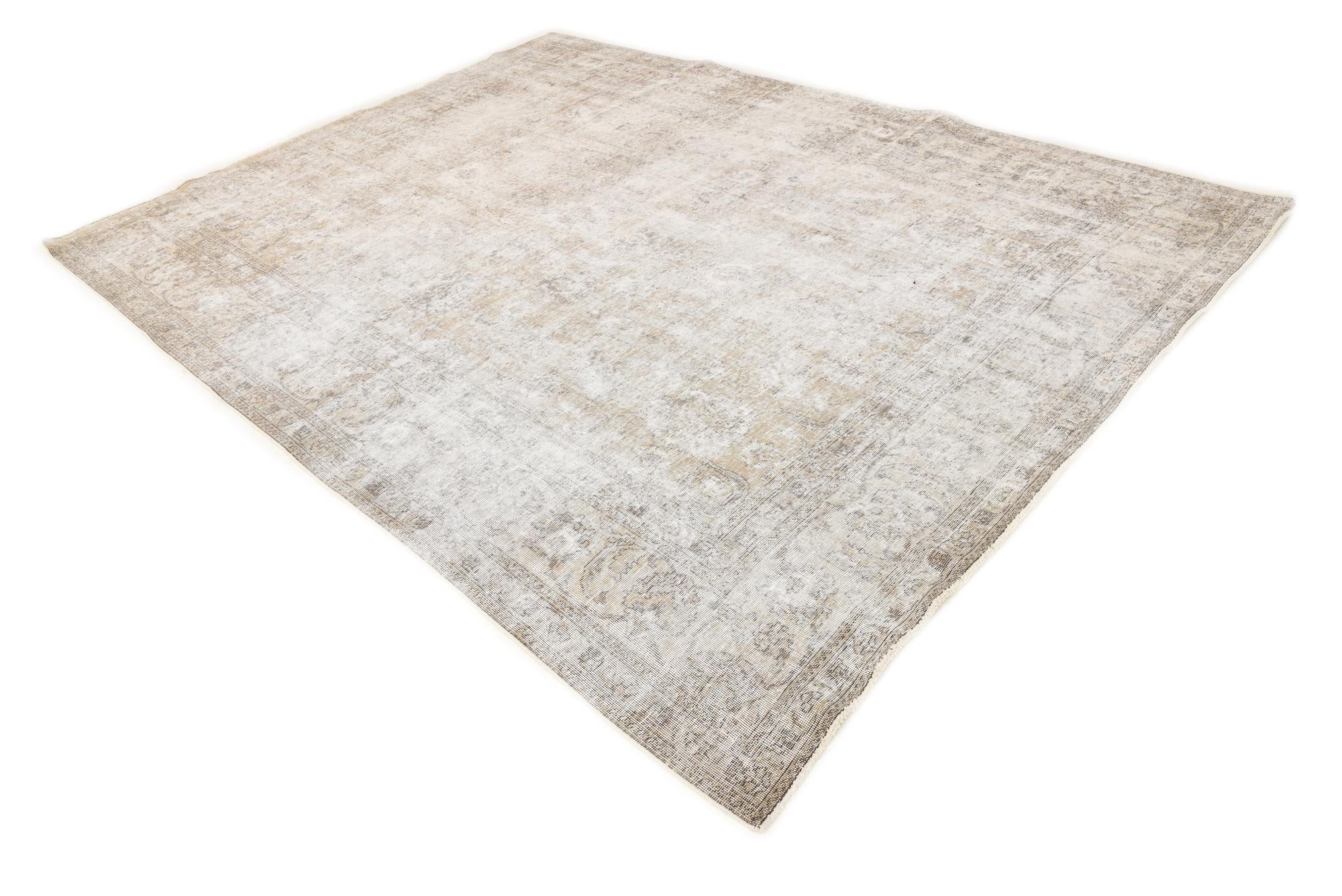 8' x 10' 10 Hand Knotted Ultra Vintage Persian Wool Rug