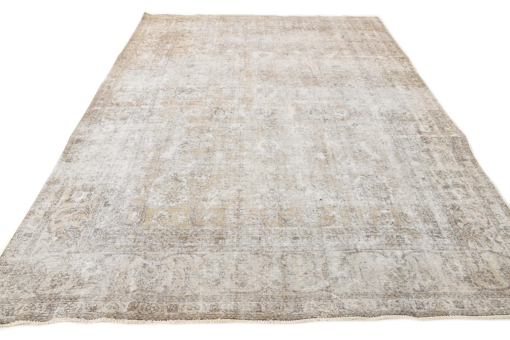 8' x 10' 10 Hand Knotted Ultra Vintage Persian Wool Rug