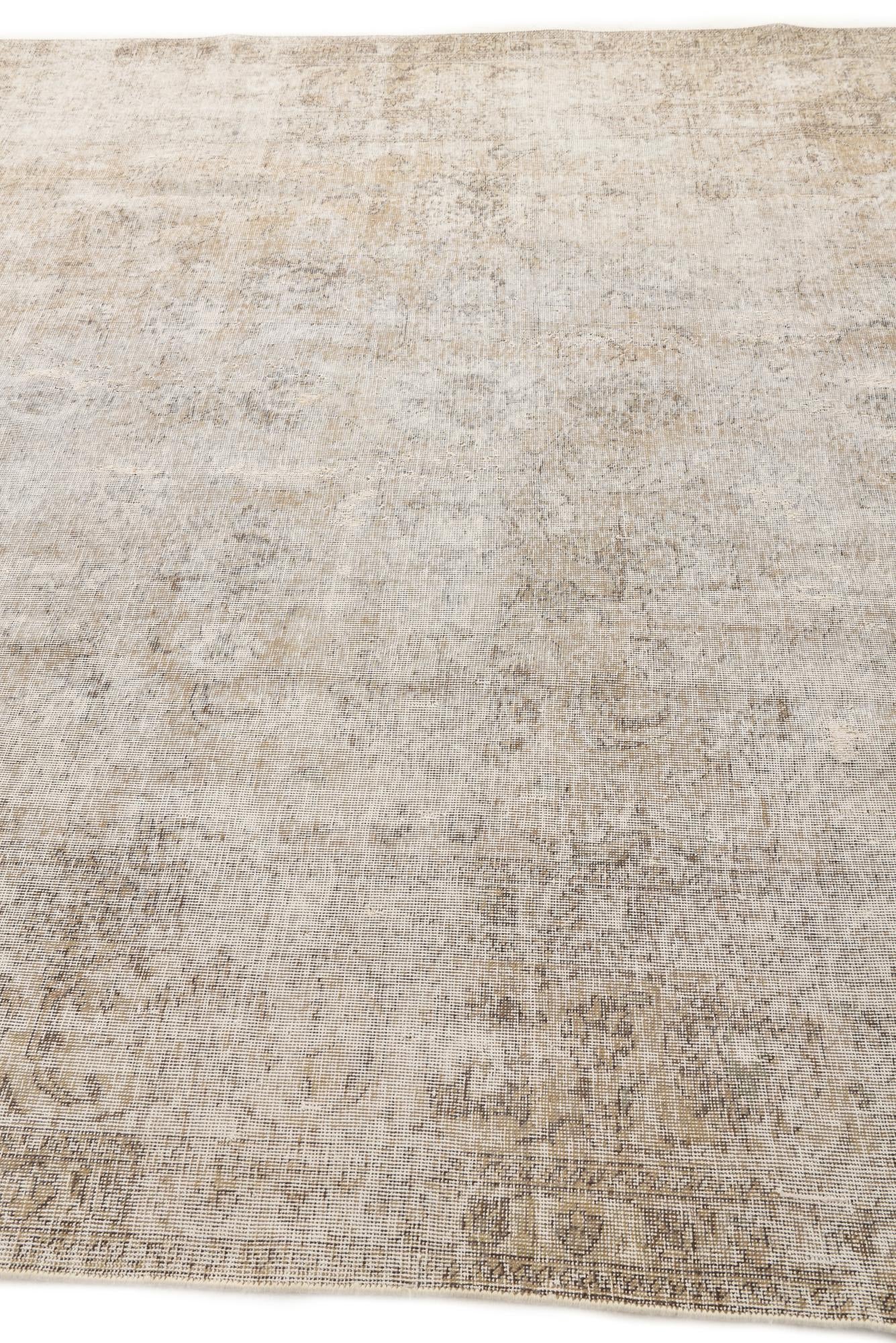 8' x 10' 10 Hand Knotted Ultra Vintage Persian Wool Rug