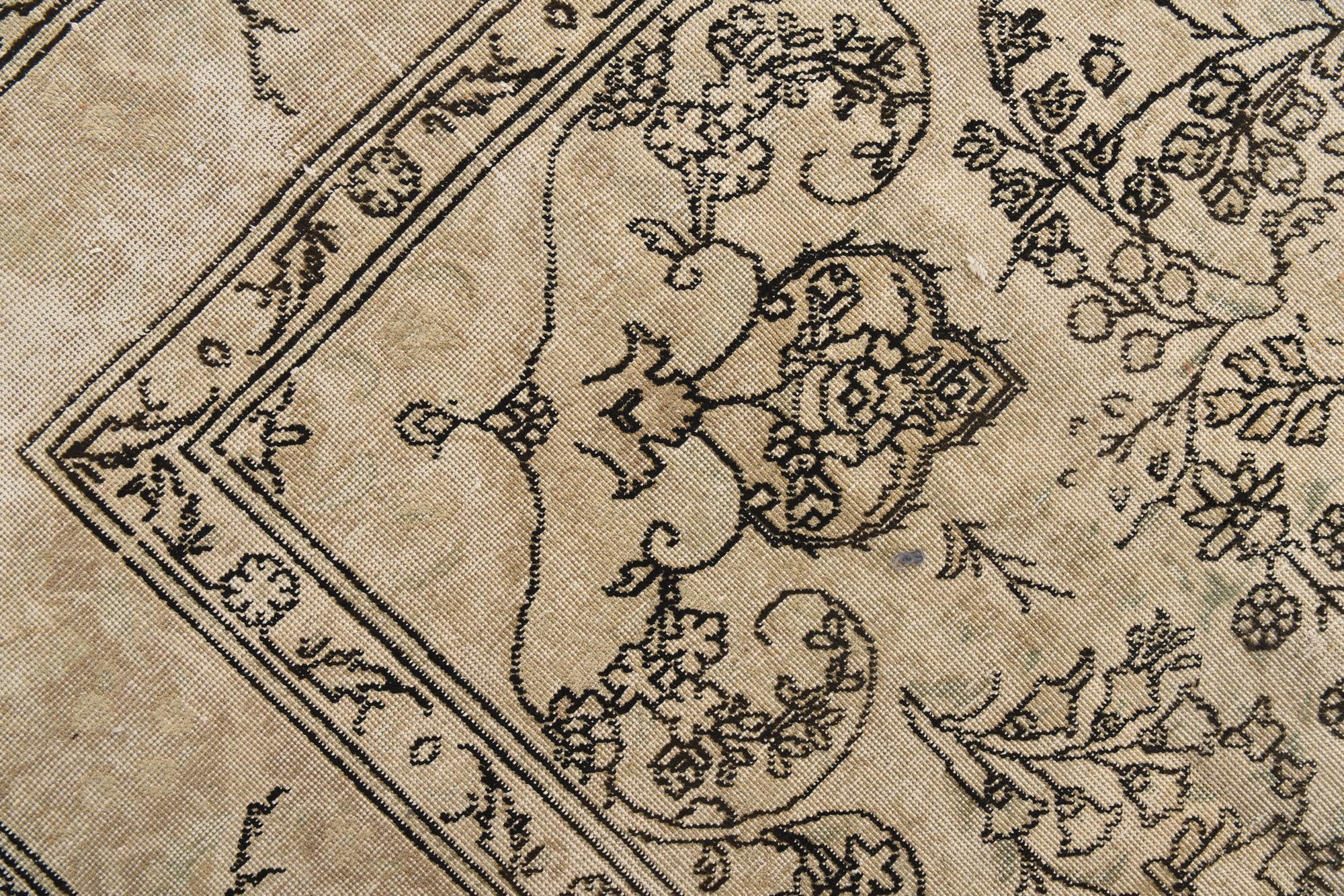 9' 8 x 12' 3 Hand Knotted Ultra Vintage Persian Wool Rug