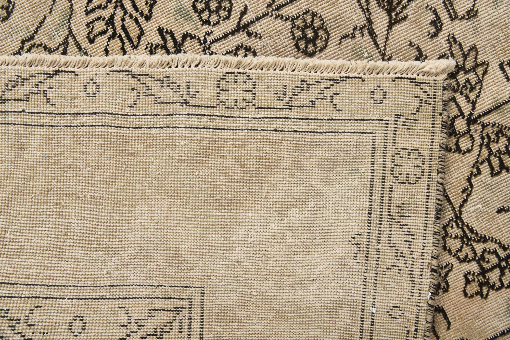 9' 8 x 12' 3 Hand Knotted Ultra Vintage Persian Wool Rug