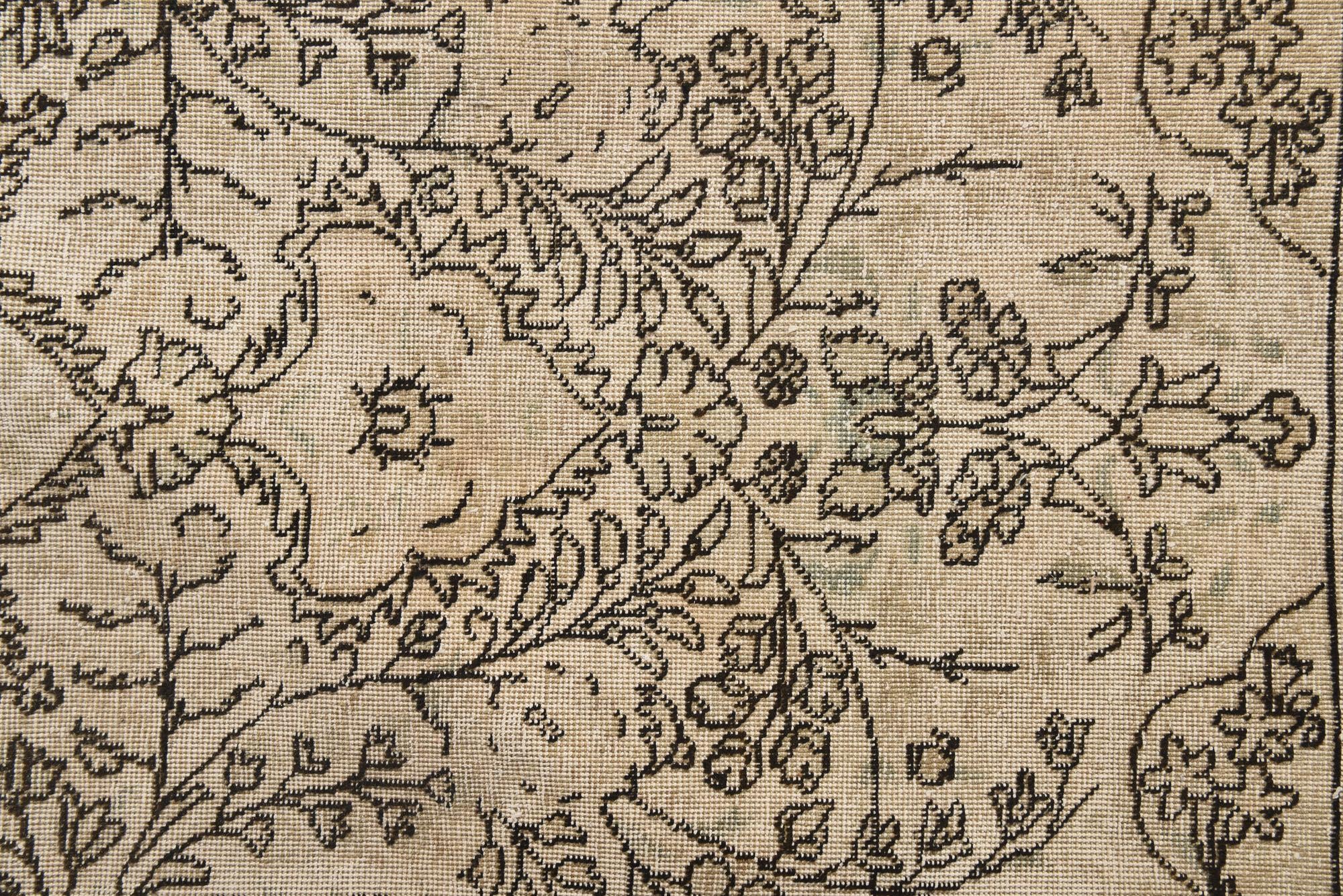 9' 8 x 12' 3 Hand Knotted Ultra Vintage Persian Wool Rug