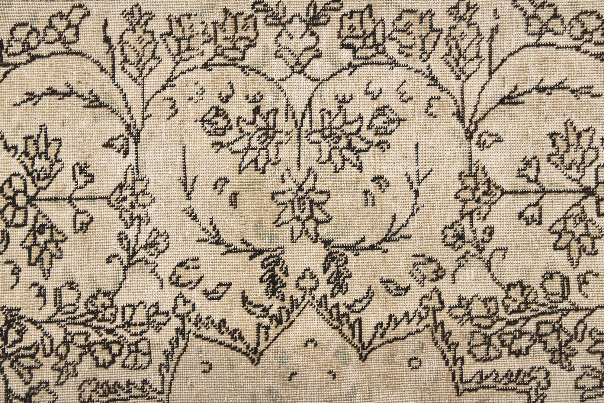 9' 8 x 12' 3 Hand Knotted Ultra Vintage Persian Wool Rug