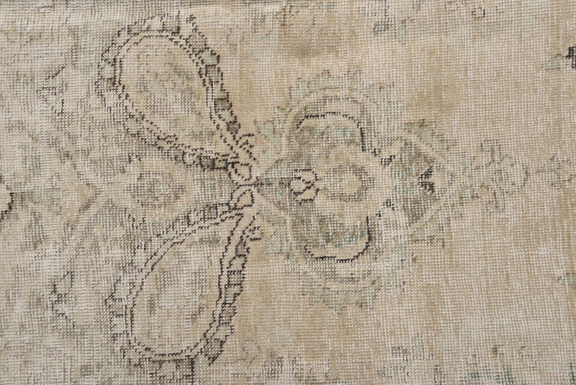 6' x 9' 6 Hand Knotted Ultra Vintage Persian Wool Rug