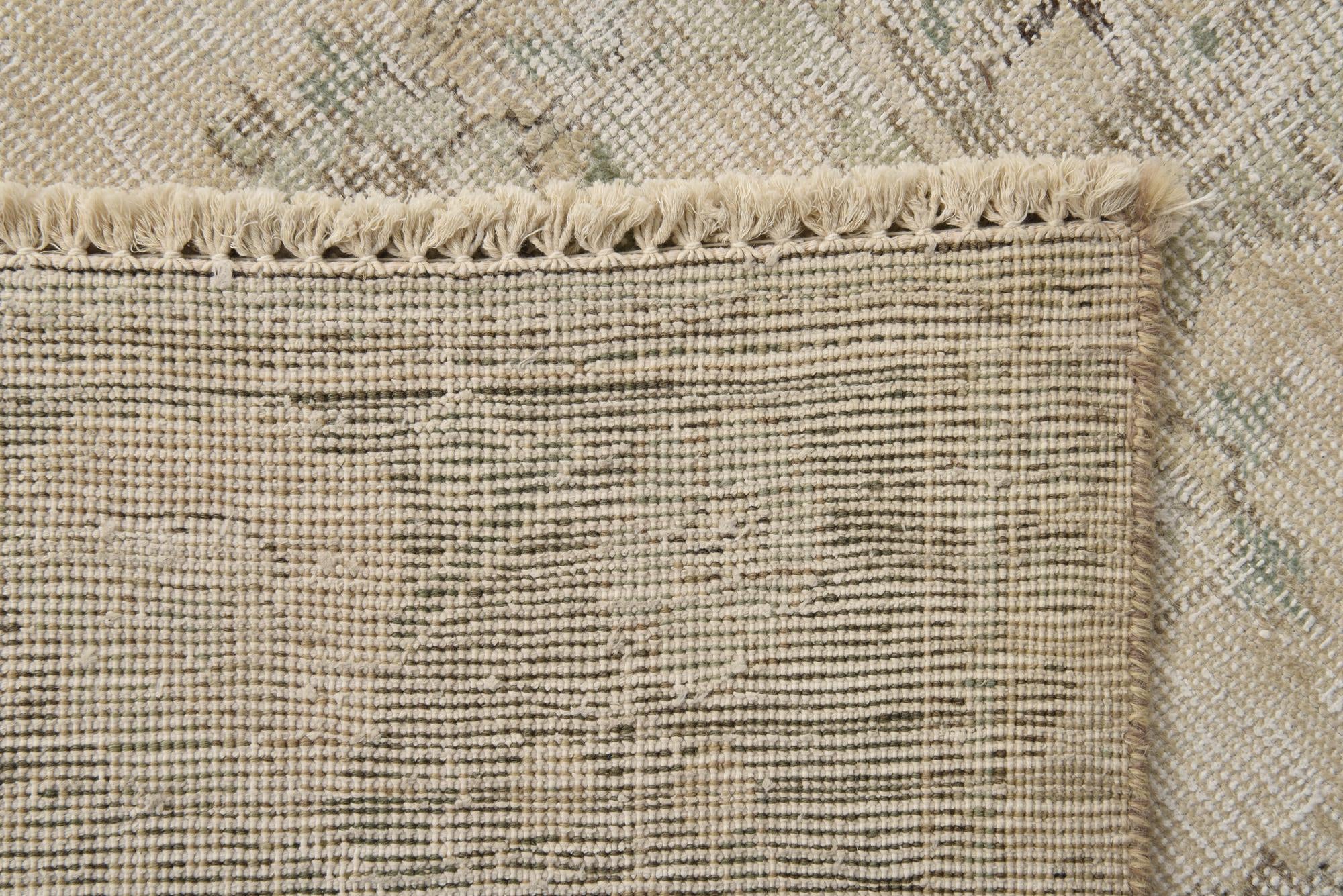 6' x 9' 6 Hand Knotted Ultra Vintage Persian Wool Rug