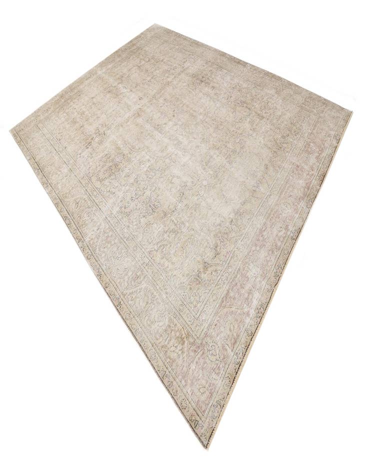 Detail image of 9' 7 x 12' 6  Hand Knotted Ultra Vintage Persian Wool Rug