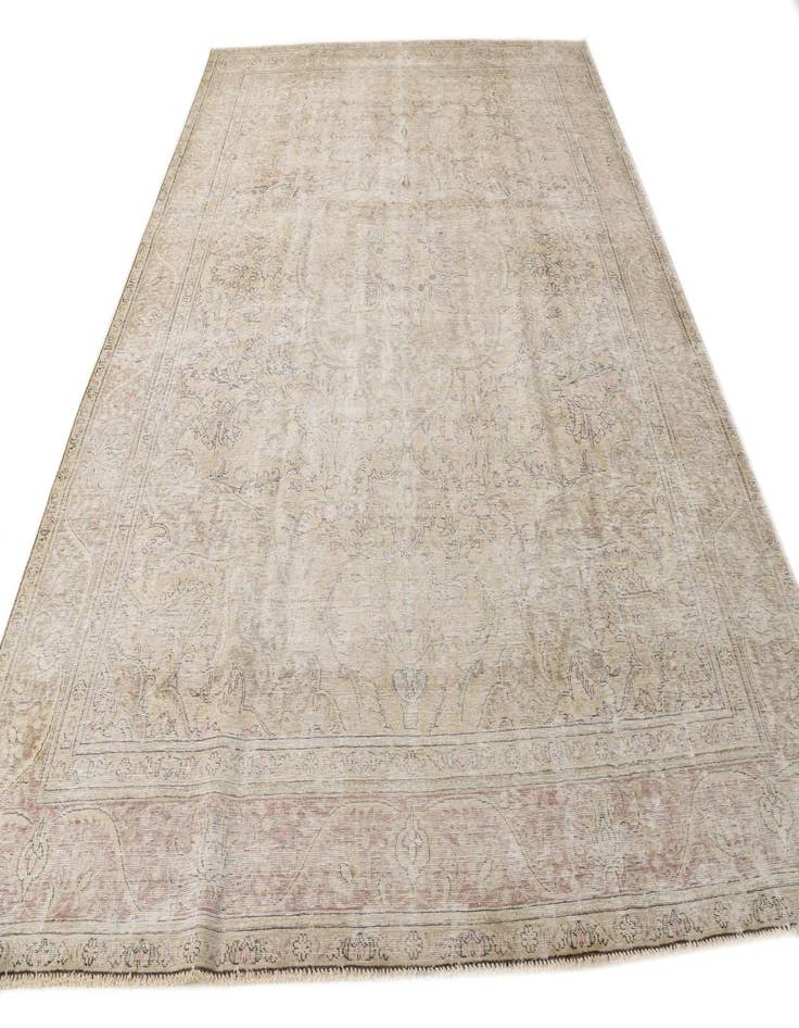 Detail image of 9' 7 x 12' 6  Hand Knotted Ultra Vintage Persian Wool Rug