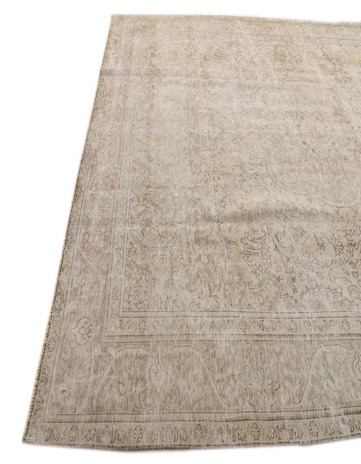 Detail image of 9' 7 x 12' 6  Hand Knotted Ultra Vintage Persian Wool Rug