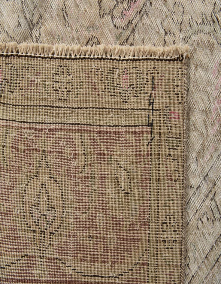 Detail image of 9' 7 x 12' 6  Hand Knotted Ultra Vintage Persian Wool Rug