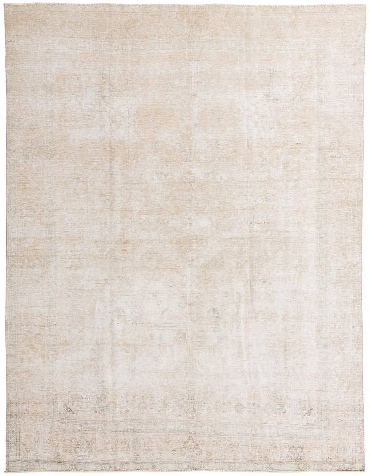 Detail image of 9' 5 x 12' 2 Hand Knotted Ultra Vintage Persian Wool Rug