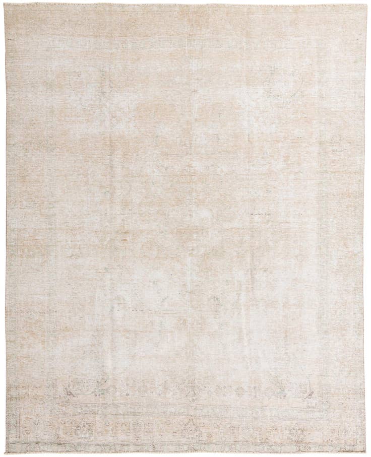 Detail image of 9' 5 x 12' 2 Hand Knotted Ultra Vintage Persian Wool Rug