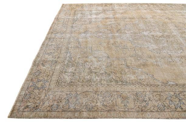 Detail image of 9' 4 x 12' 1 Hand Knotted Ultra Vintage Persian Wool Rug