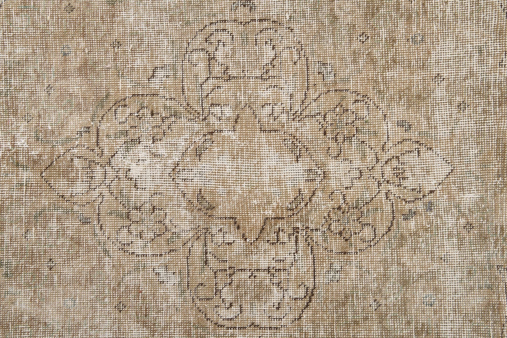 9' 4 x 12' 1 Hand Knotted Ultra Vintage Persian Wool Rug