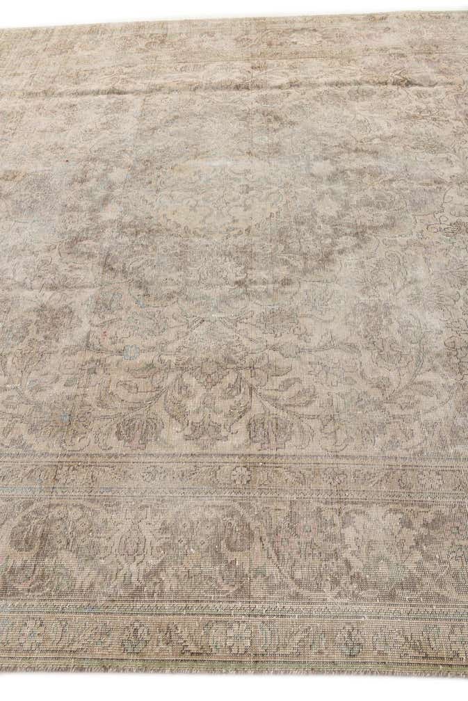 9' 6 x 13' Hand Knotted Ultra Vintage Persian Wool Rug