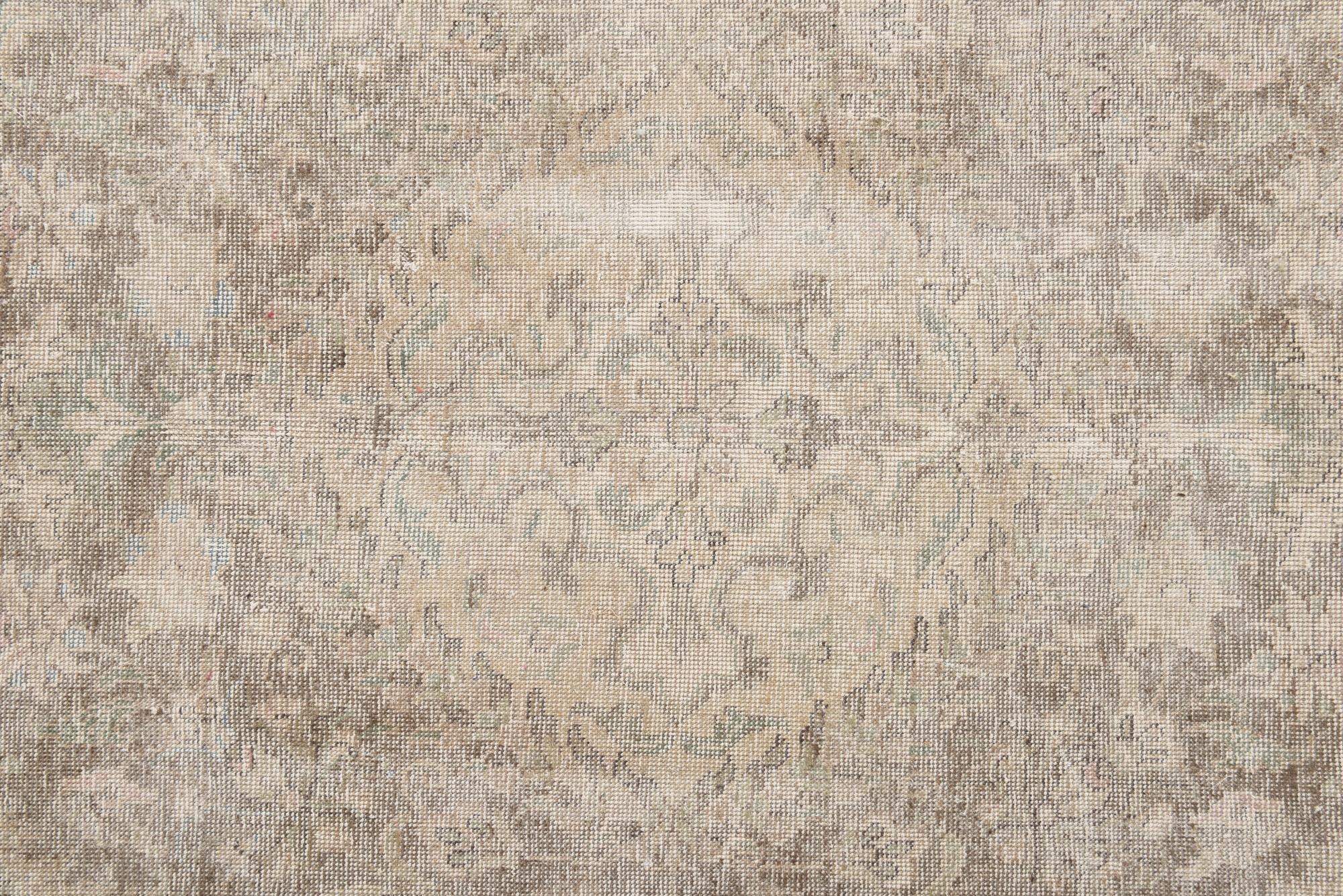 9' 6 x 13' Hand Knotted Ultra Vintage Persian Wool Rug