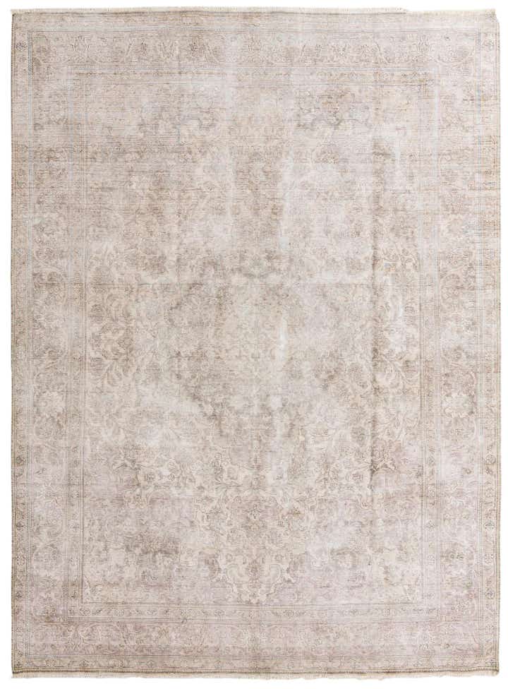 9' 6 x 13' Hand Knotted Ultra Vintage Persian Wool Rug