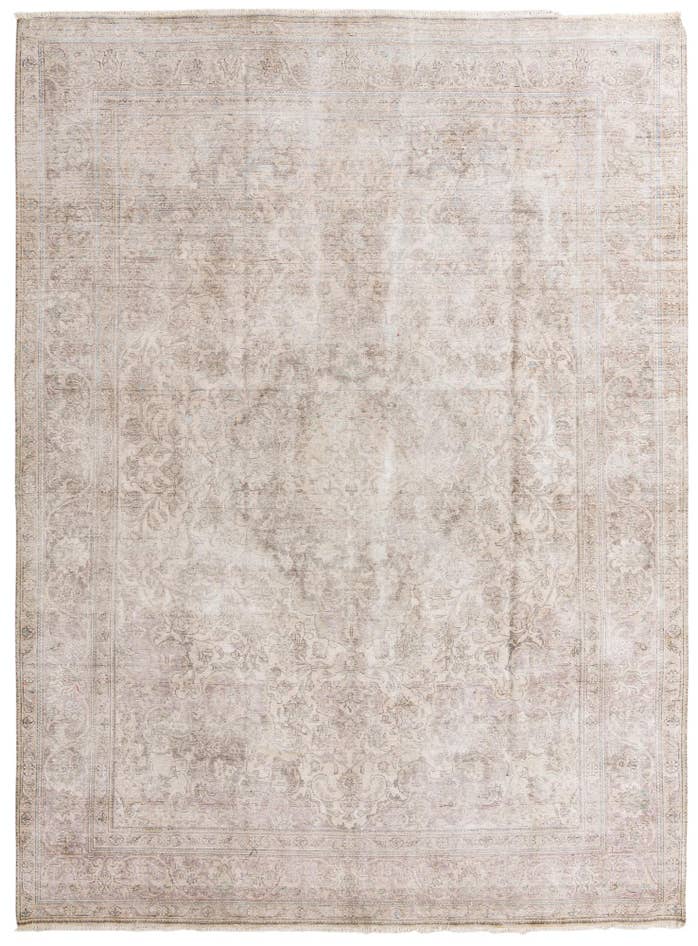 Detail image of 9' 6 x 13' Hand Knotted Ultra Vintage Persian Wool Rug