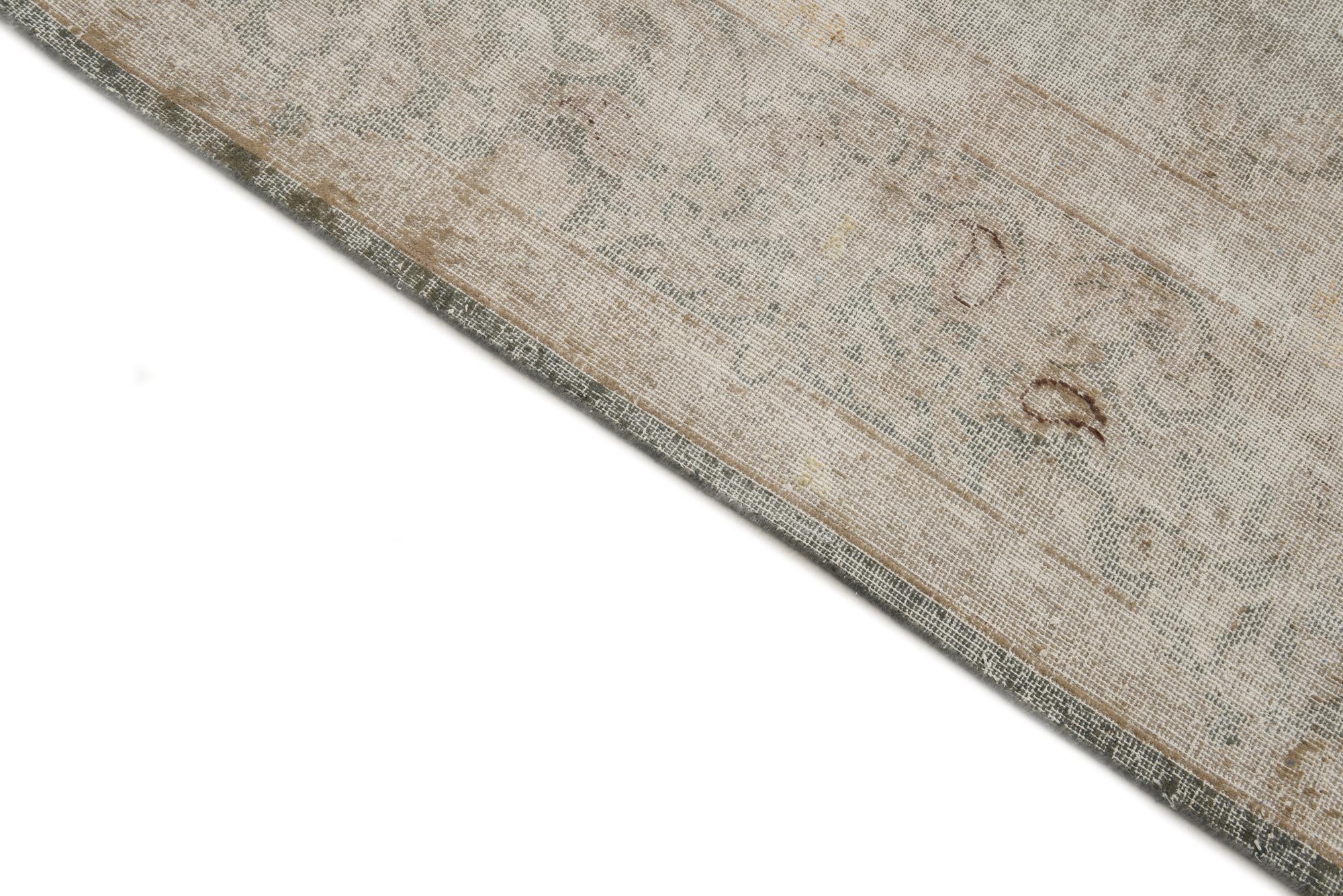 9' x 11' 9 Hand Knotted Ultra Vintage Persian Wool Rug