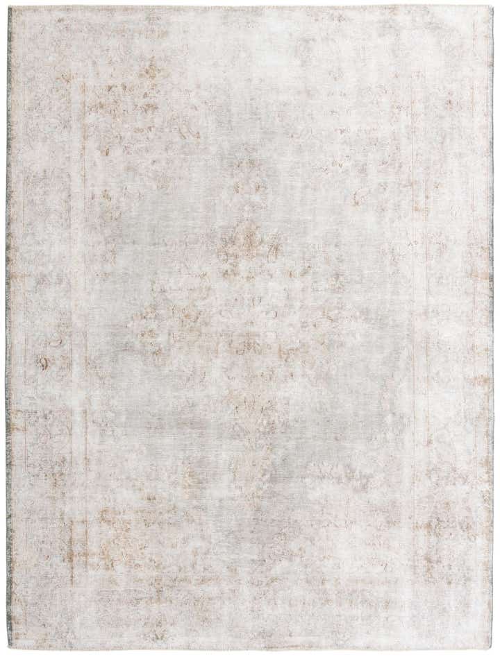 9' x 11' 9 Hand Knotted Ultra Vintage Persian Wool Rug