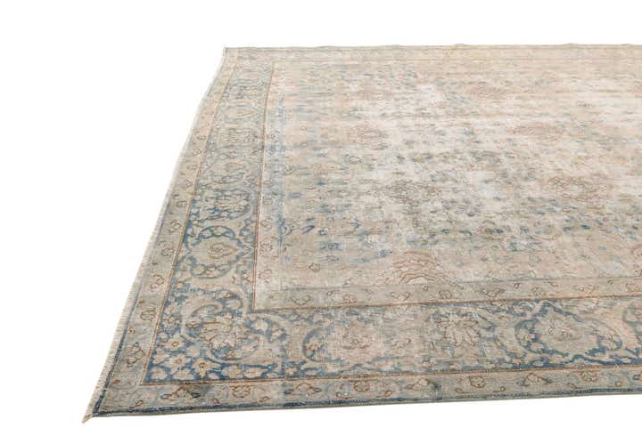 9' 7 x 12' 9 Hand Knotted Ultra Vintage Persian Wool Rug