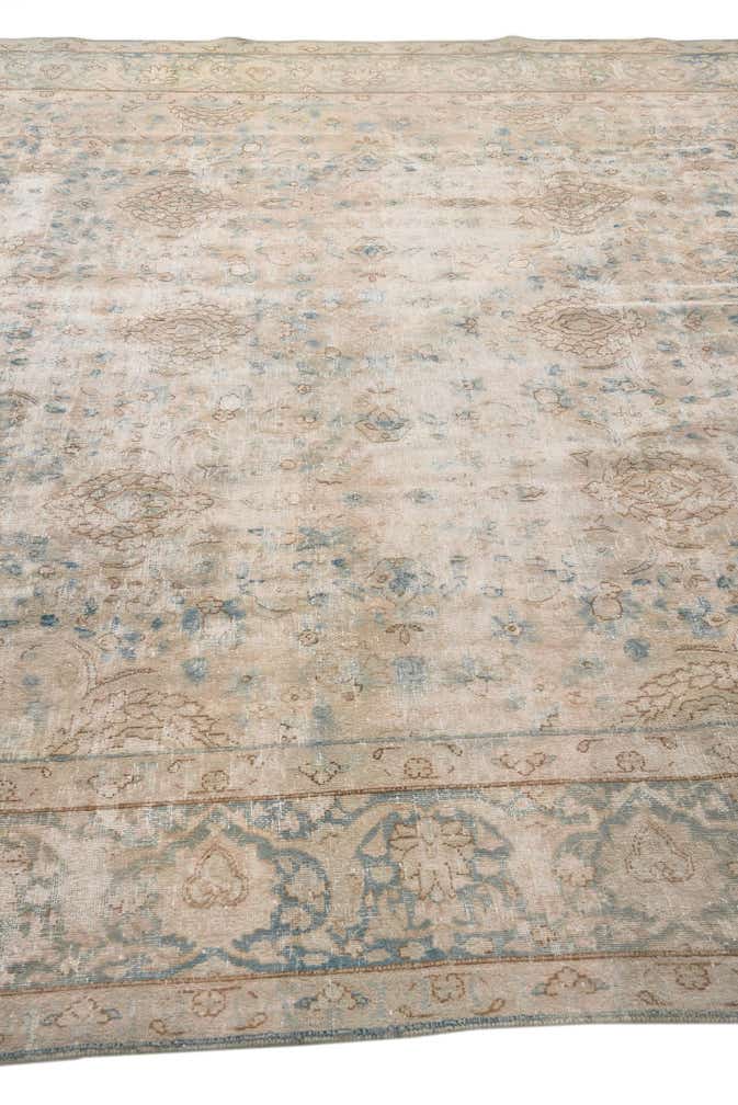 9' 7 x 12' 9 Hand Knotted Ultra Vintage Persian Wool Rug