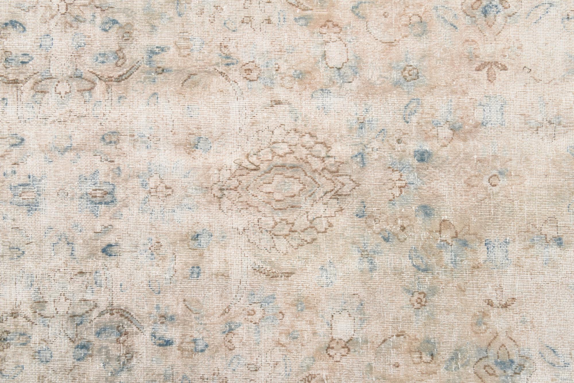 9' 7 x 12' 9 Hand Knotted Ultra Vintage Persian Wool Rug