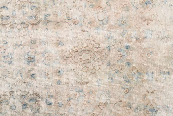 9' 7 x 12' 9 Hand Knotted Ultra Vintage Persian Wool Rug