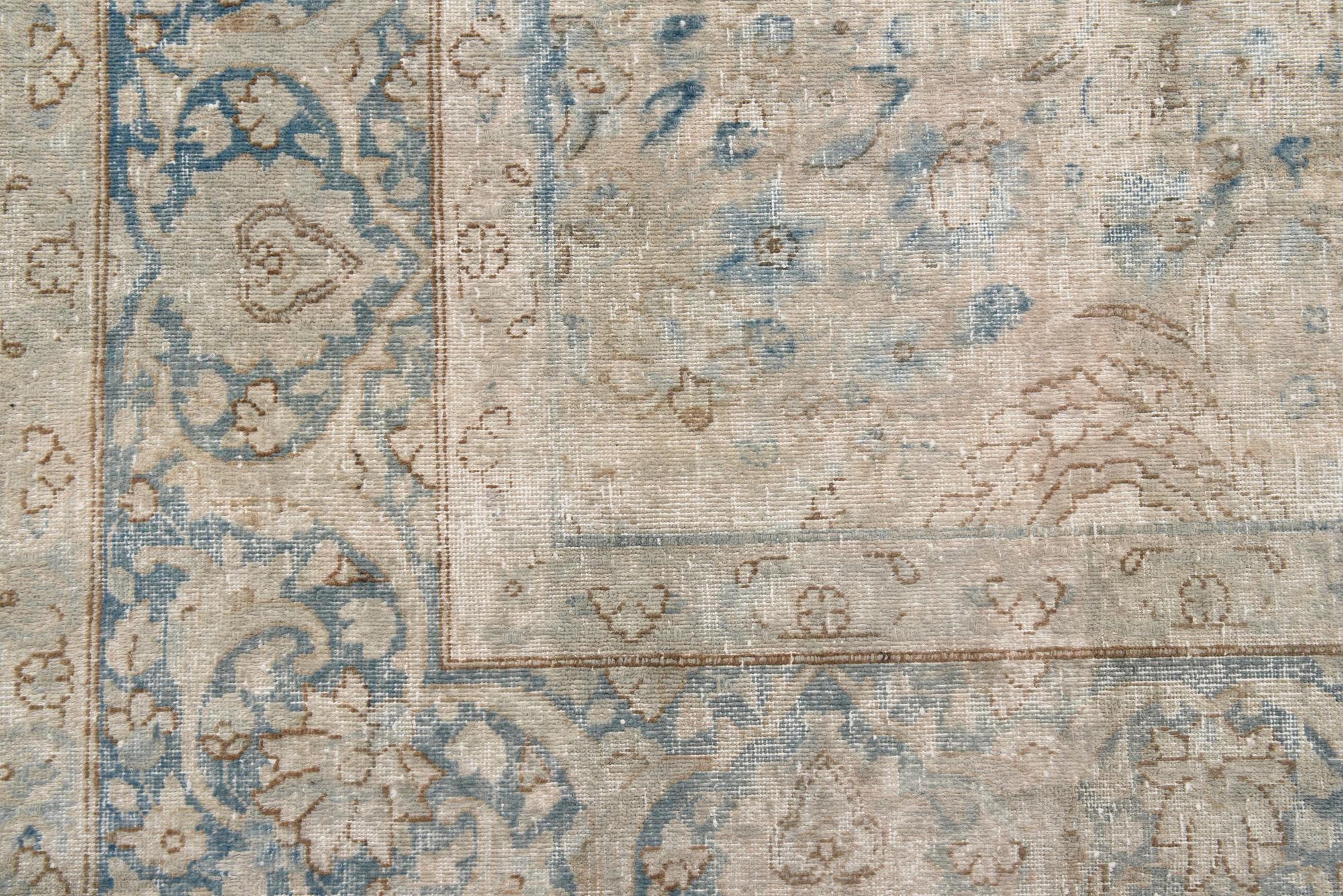 9' 7 x 12' 9 Hand Knotted Ultra Vintage Persian Wool Rug