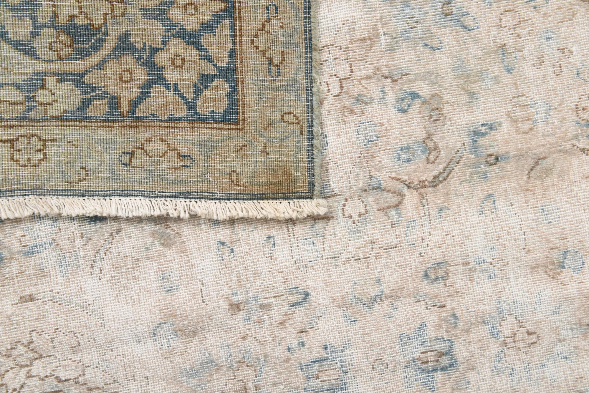 9' 7 x 12' 9 Hand Knotted Ultra Vintage Persian Wool Rug