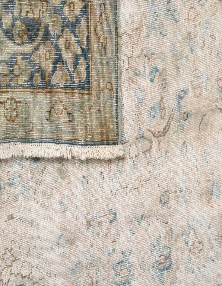 Detail image of 9' 7 x 12' 9  Hand Knotted Ultra Vintage Persian Wool Rug