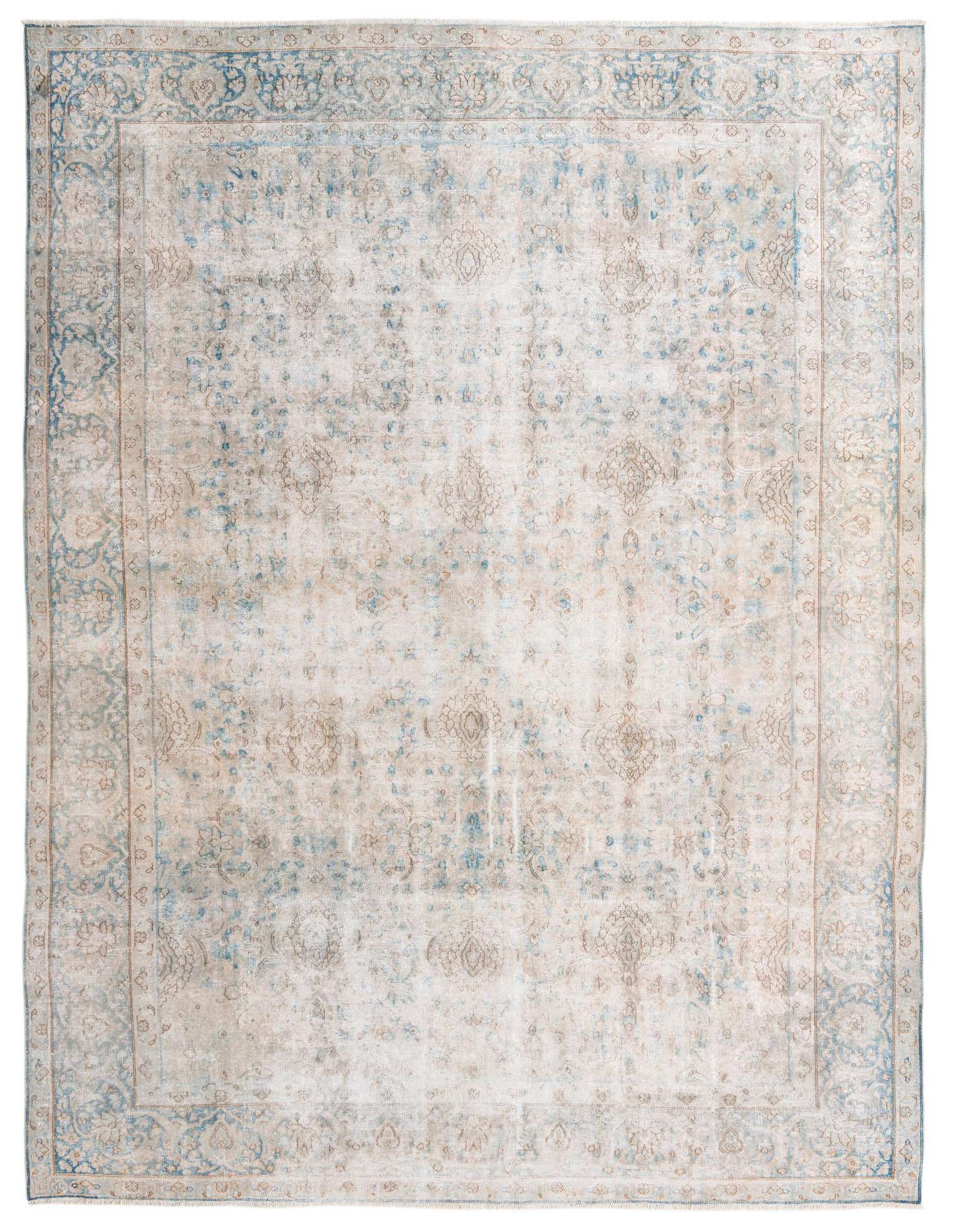 Primary image 9' 7 x 12' 9  Hand Knotted Ultra Vintage Persian Wool Rug