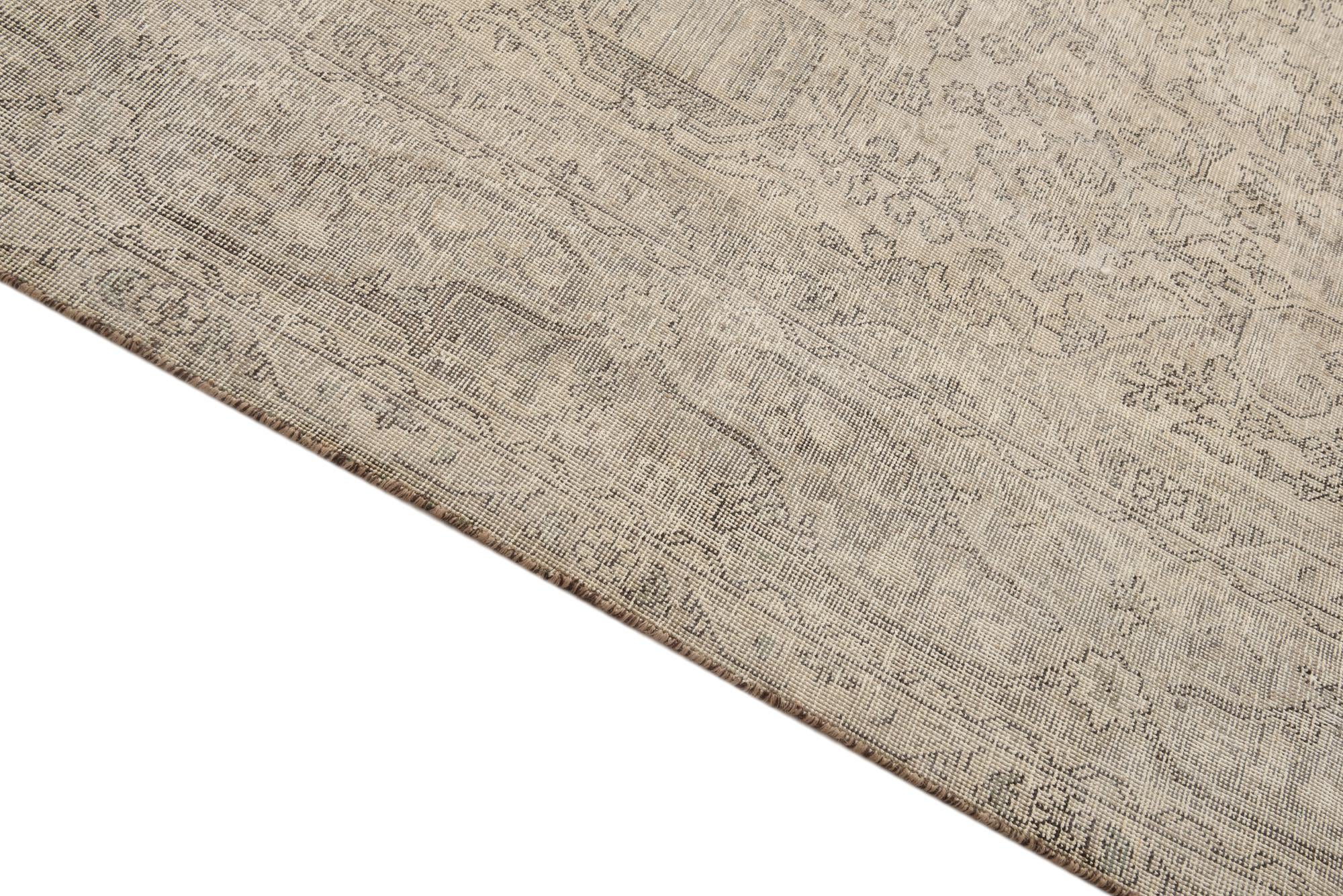 9' 7 x 12' 4 Hand Knotted Ultra Vintage Persian Wool Rug