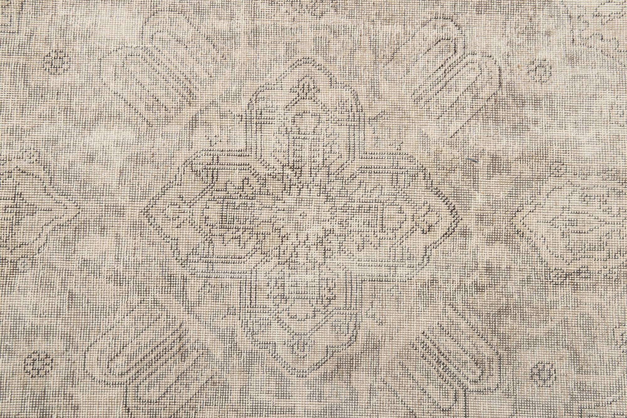 9' 7 x 12' 4 Hand Knotted Ultra Vintage Persian Wool Rug