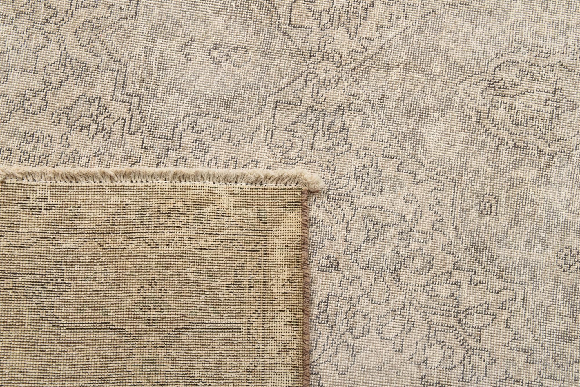 9' 7 x 12' 4 Hand Knotted Ultra Vintage Persian Wool Rug