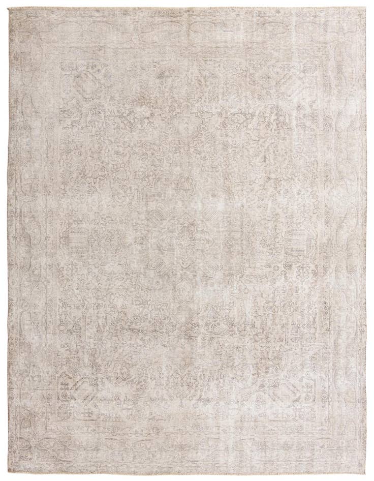 Detail image of 9' 7 x 12' 4 Hand Knotted Ultra Vintage Persian Wool Rug