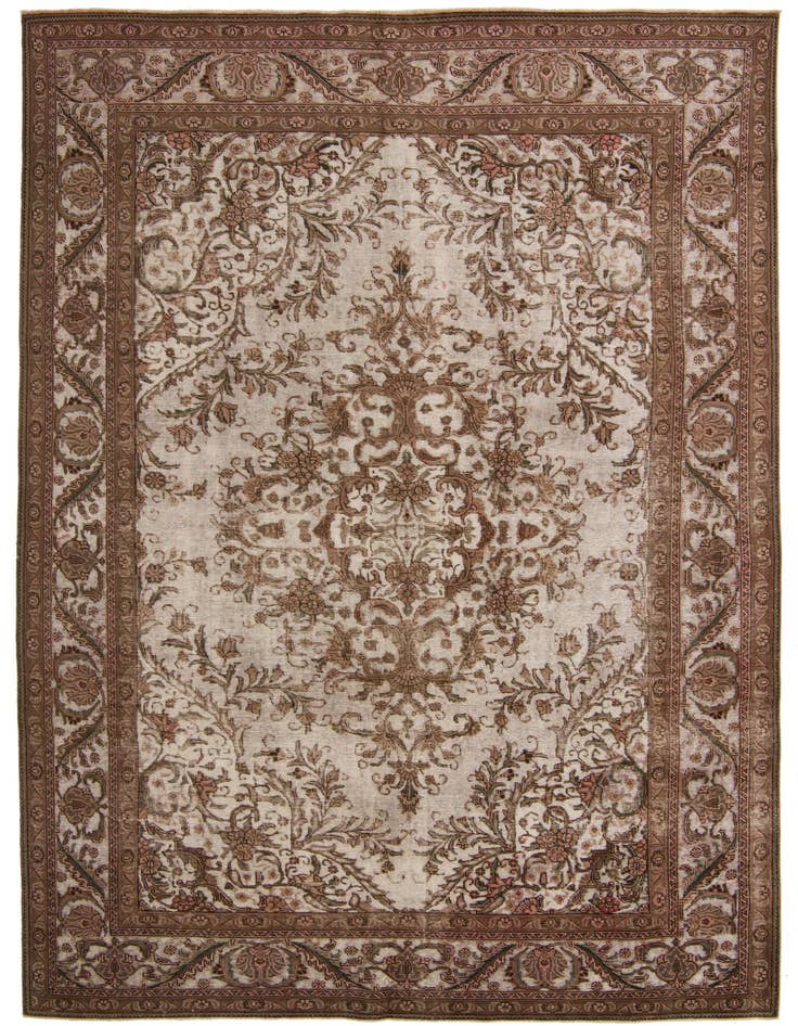Detail image of 9' 3 x 13' 2 Hand Knotted Ultra Vintage Persian Wool Rug