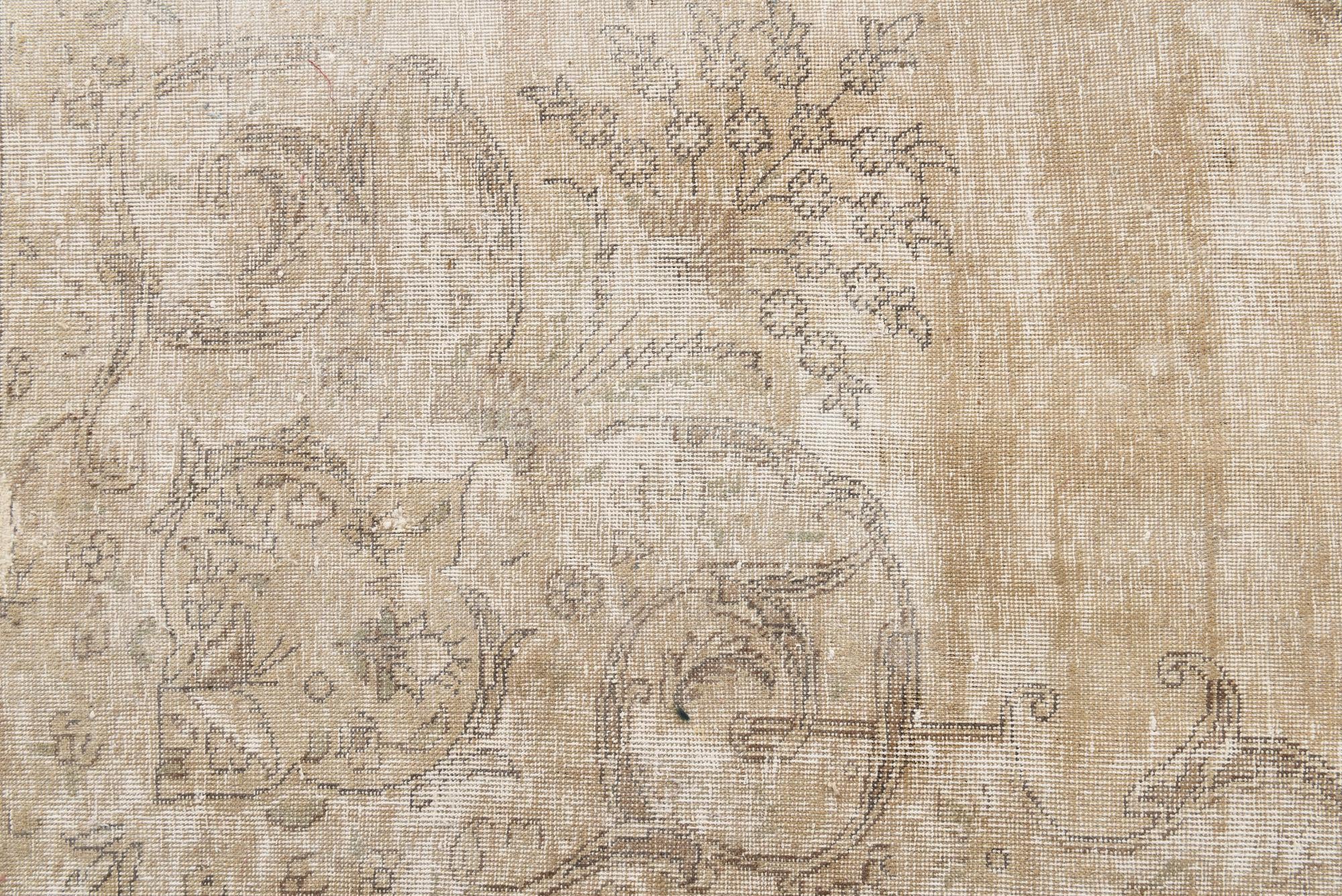 9' 7 x 12' 10 Hand Knotted Ultra Vintage Persian Wool Rug