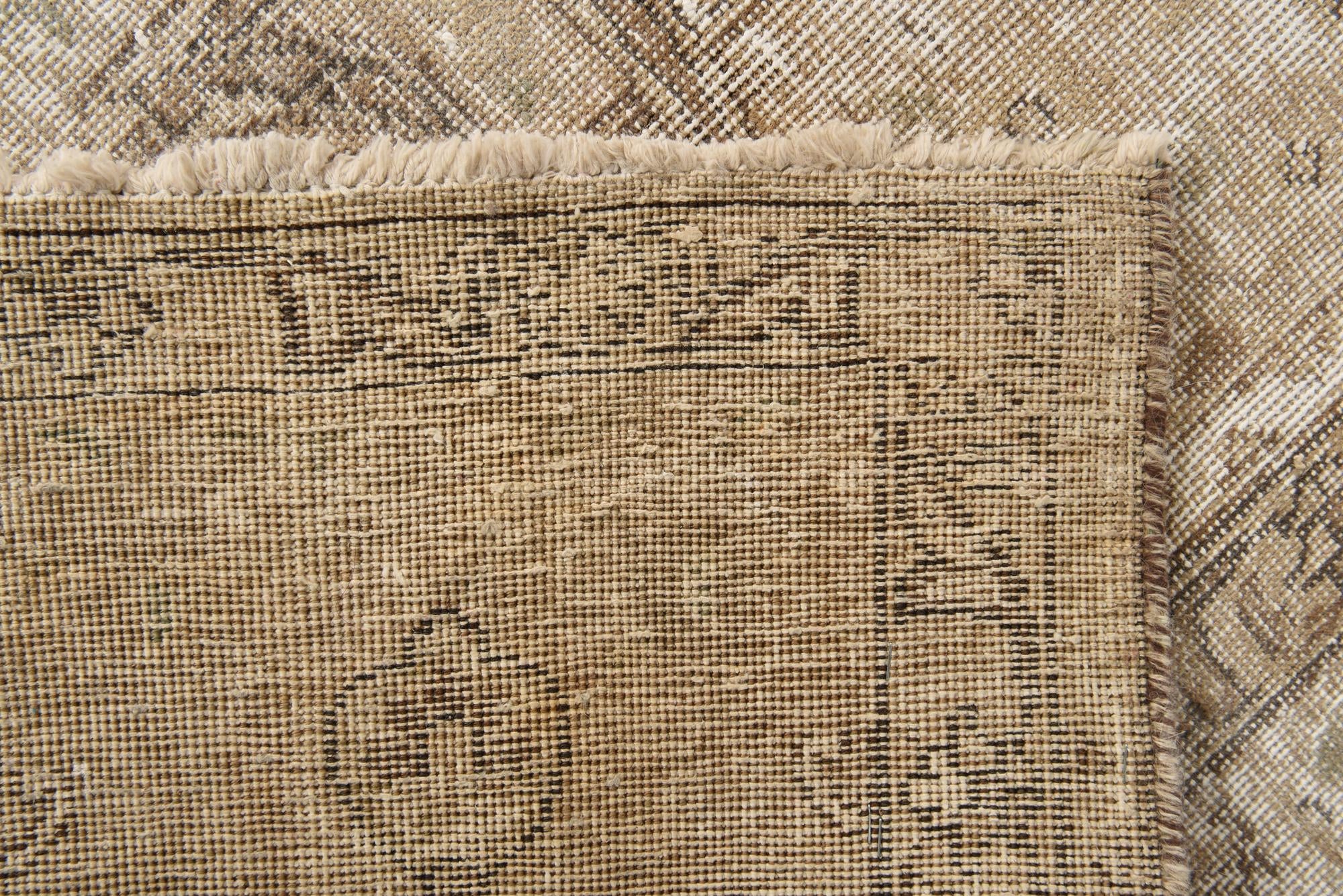 9' 7 x 12' 10 Hand Knotted Ultra Vintage Persian Wool Rug